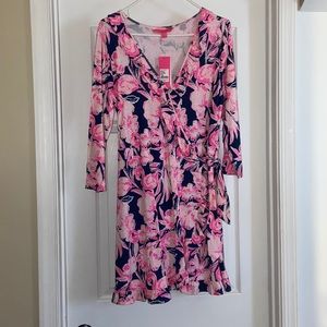 Lilly Pulitzer Jessalynne Romper- Flamingle